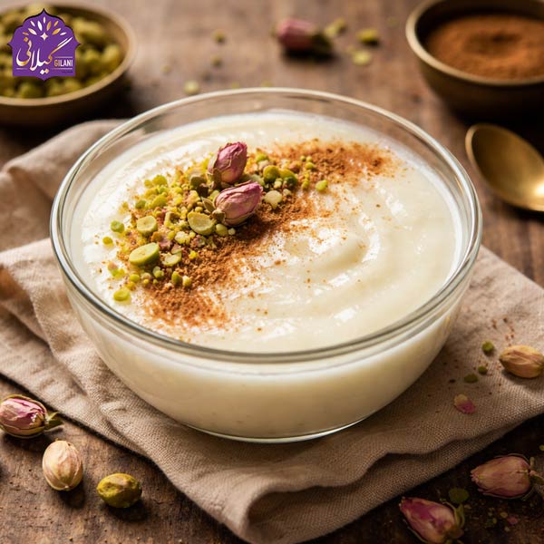 دسر-فرنی-برای-افطار