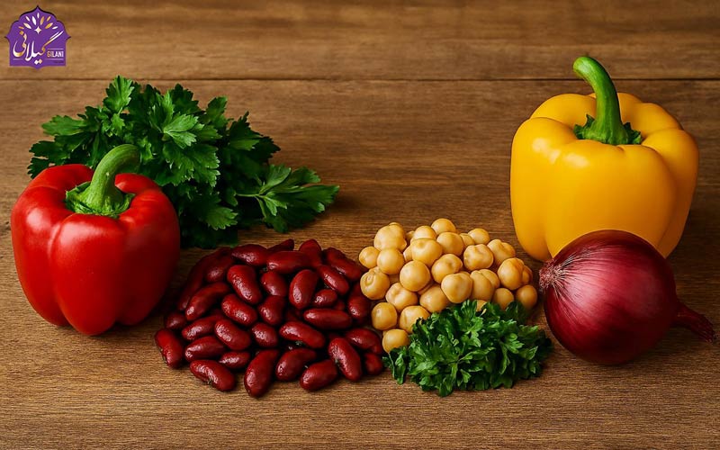 سبزیجات-برای-تهیه-برگر-گیاهی