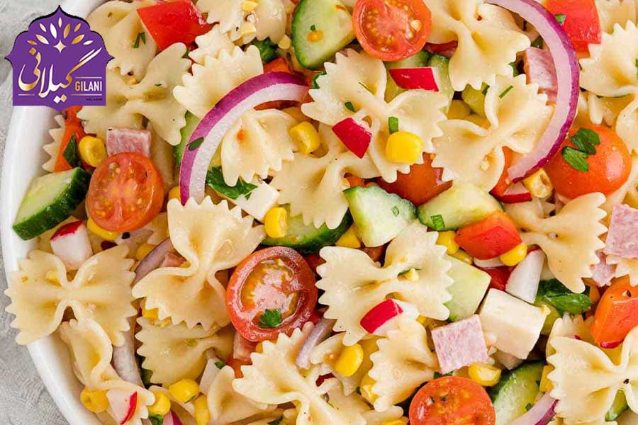 طرز تهیه سالاد پاستا رستورانی خوشمزه