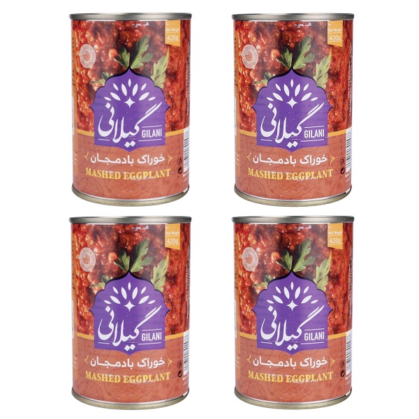 خوراک بادمجان گیلانی 420 گرمی بسته 4 عددی