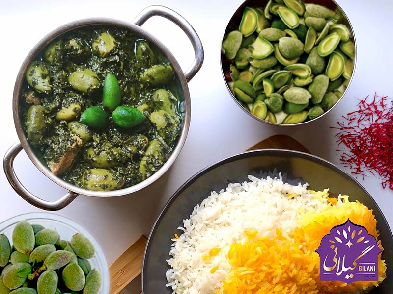 طرز تهیه خورش چاغاله بادام ملس گیلانی