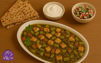 طرز تهیه خوراک ریواس با مرغ | دستور پخت خوشمزه و ترش بهاری