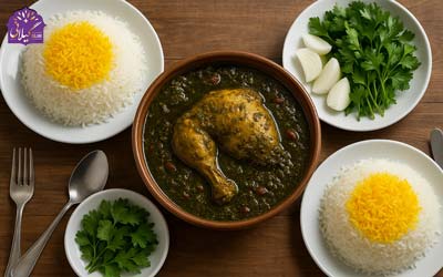 طرز تهیه قورمه‌سبزی با مرغ؛ یه خورشت خوشمزه برای تنوع تو سفره‌هات