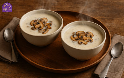 سوپ شیر با قارچ؛ لطافت یک طعم درخشان از دل آشپزخانه