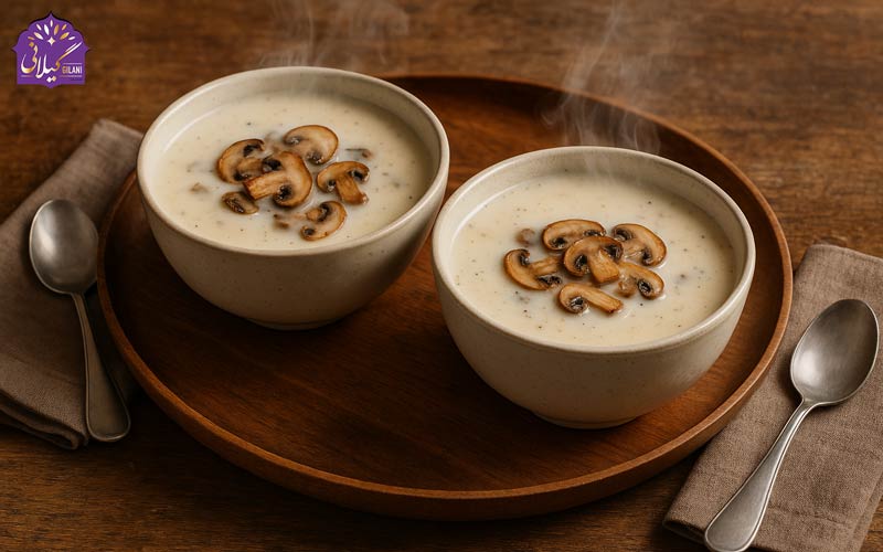 سوپ شیر با قارچ؛ لطافت یک طعم درخشان از دل آشپزخانه