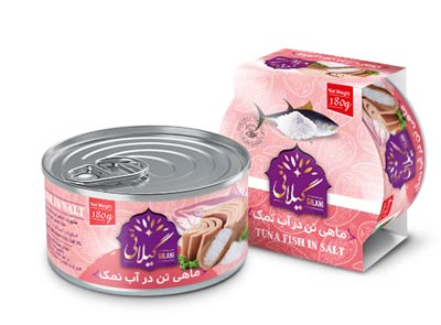 کنسرو ماهی تن در آب نمک گیلانی