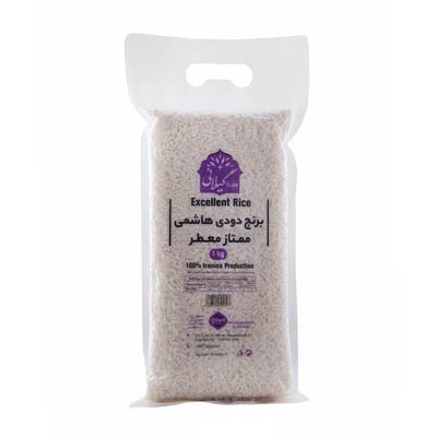 برنج هاشمی دودی ممتاز معطر گیلانی یک کیلوگرم