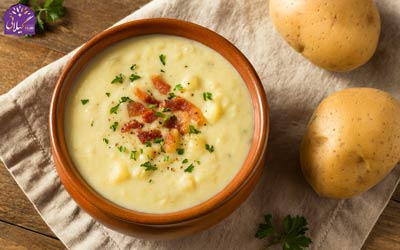 دستور تهیه سوپ سیب زمینی ساده رستورانی