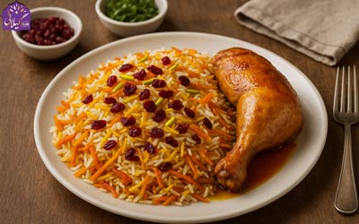 ​طرز تهیه هویج پلو مجلسی با مرغ و گوشت قلقلی (دستور کامل همراه با نکات طلایی)