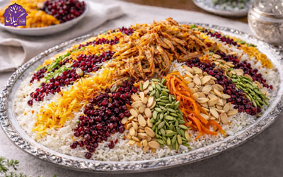 طرز تهیه مرصع پلو مجلسی با مرغ و زرشک به روش سنتی ایرانی
