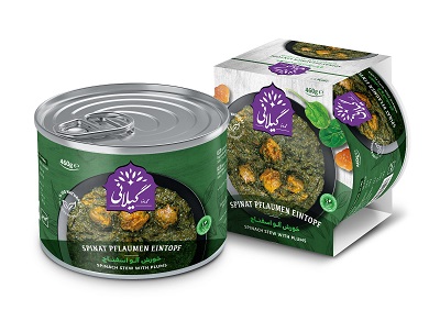 کنسرو آلو اسفناج بدون گوشت